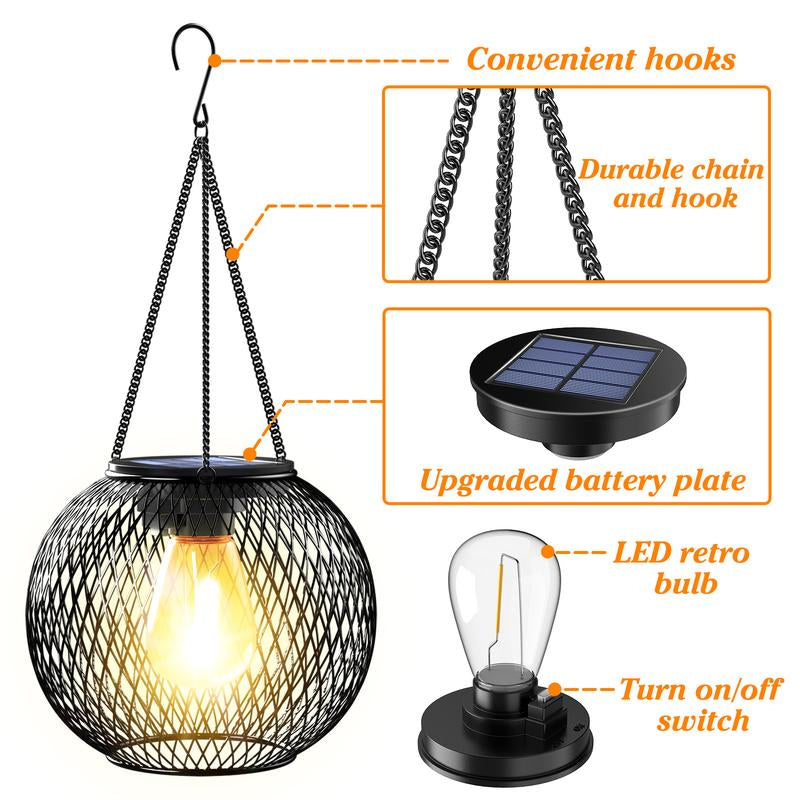 2025 NEW Release 2 Pack Hanging Fake Plants Fairy Lights, 66 LED Waterproof Artificial Plants Garden Ornaments Outdoor Mock Lime Twinkly String Lights, Pathway Lights, Gifts for Women Mom Grandma