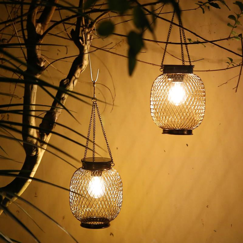 2025 NEW Release 2 Pack Hanging Fake Plants Fairy Lights, 66 LED Waterproof Artificial Plants Garden Ornaments Outdoor Mock Lime Twinkly String Lights, Pathway Lights, Gifts for Women Mom Grandma