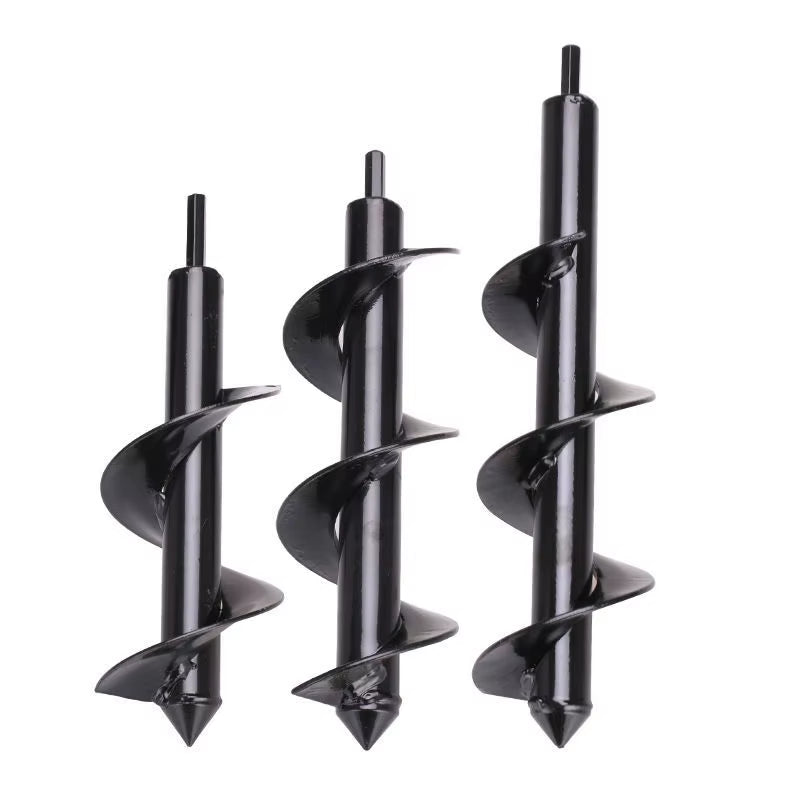 Drill Head for Digging Hole for Garden Planting Farm Agricultural Spiral Drill Bit Loose Soil Alloy Ground Drill Short Rod Plant