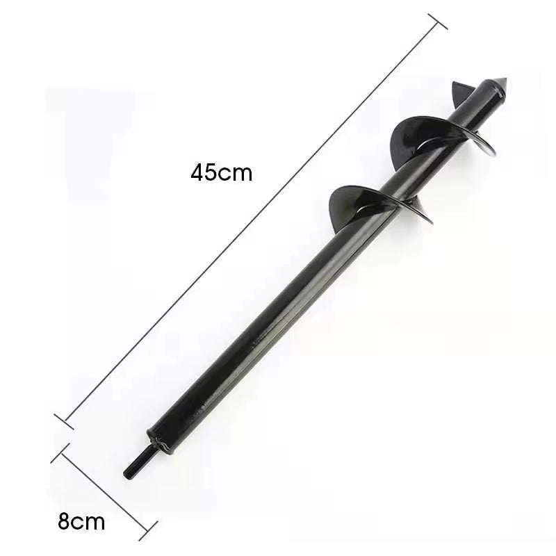 Drill Head for Digging Hole for Garden Planting Farm Agricultural Spiral Drill Bit Loose Soil Alloy Ground Drill Short Rod Plant