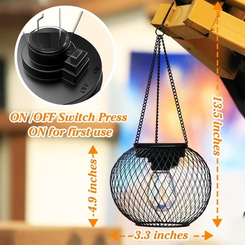 2025 NEW Release 2 Pack Hanging Fake Plants Fairy Lights, 66 LED Waterproof Artificial Plants Garden Ornaments Outdoor Mock Lime Twinkly String Lights, Pathway Lights, Gifts for Women Mom Grandma