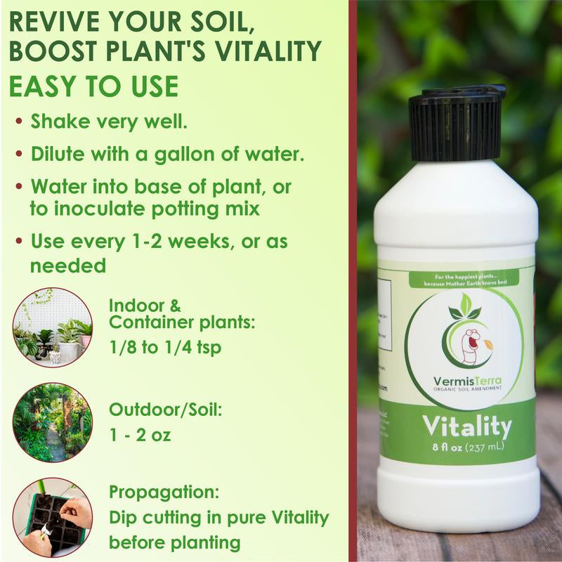 Vitality Tea Starter Set: 16 oz Vitality Tea and 32 oz Worm Tea