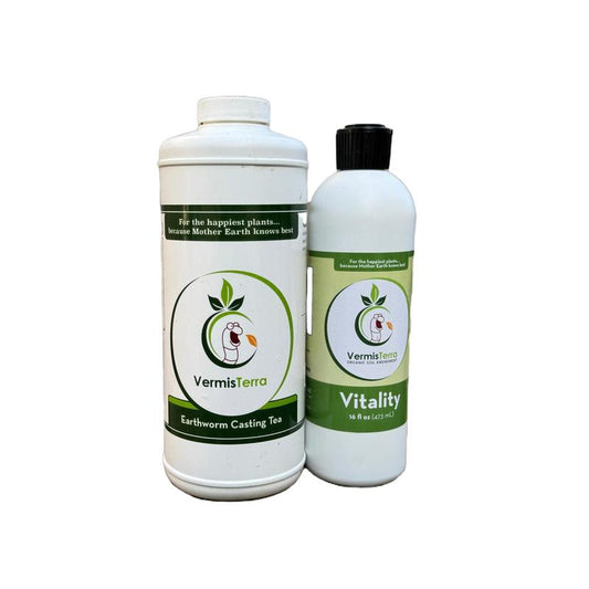 Vitality Tea Starter Set: 16 oz Vitality Tea and 32 oz Worm Tea