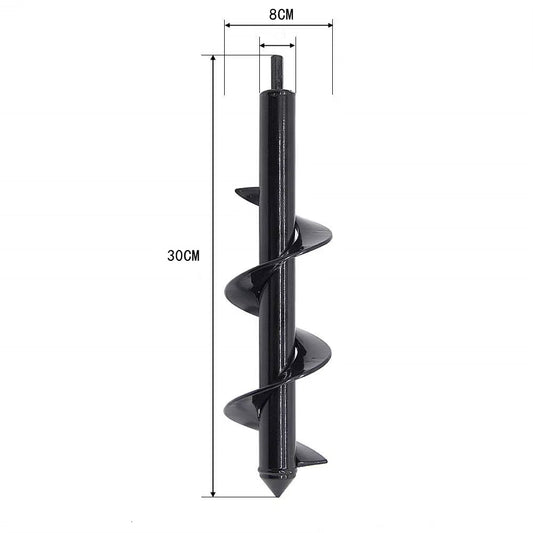 Drill Head for Digging Hole for Garden Planting Farm Agricultural Spiral Drill Bit Loose Soil Alloy Ground Drill Short Rod Plant