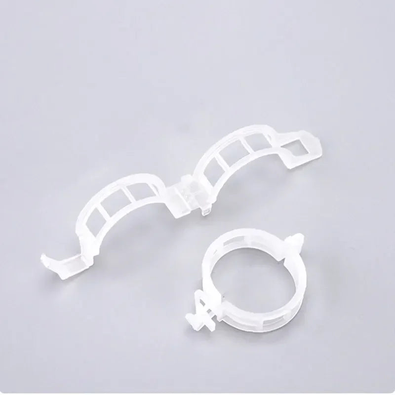 50PCS Plant Clips Supports Reusable Plastic Connects Fixing Vine Tomato Stem Grafting Vegetable Plants Orchard and Garden Tools
